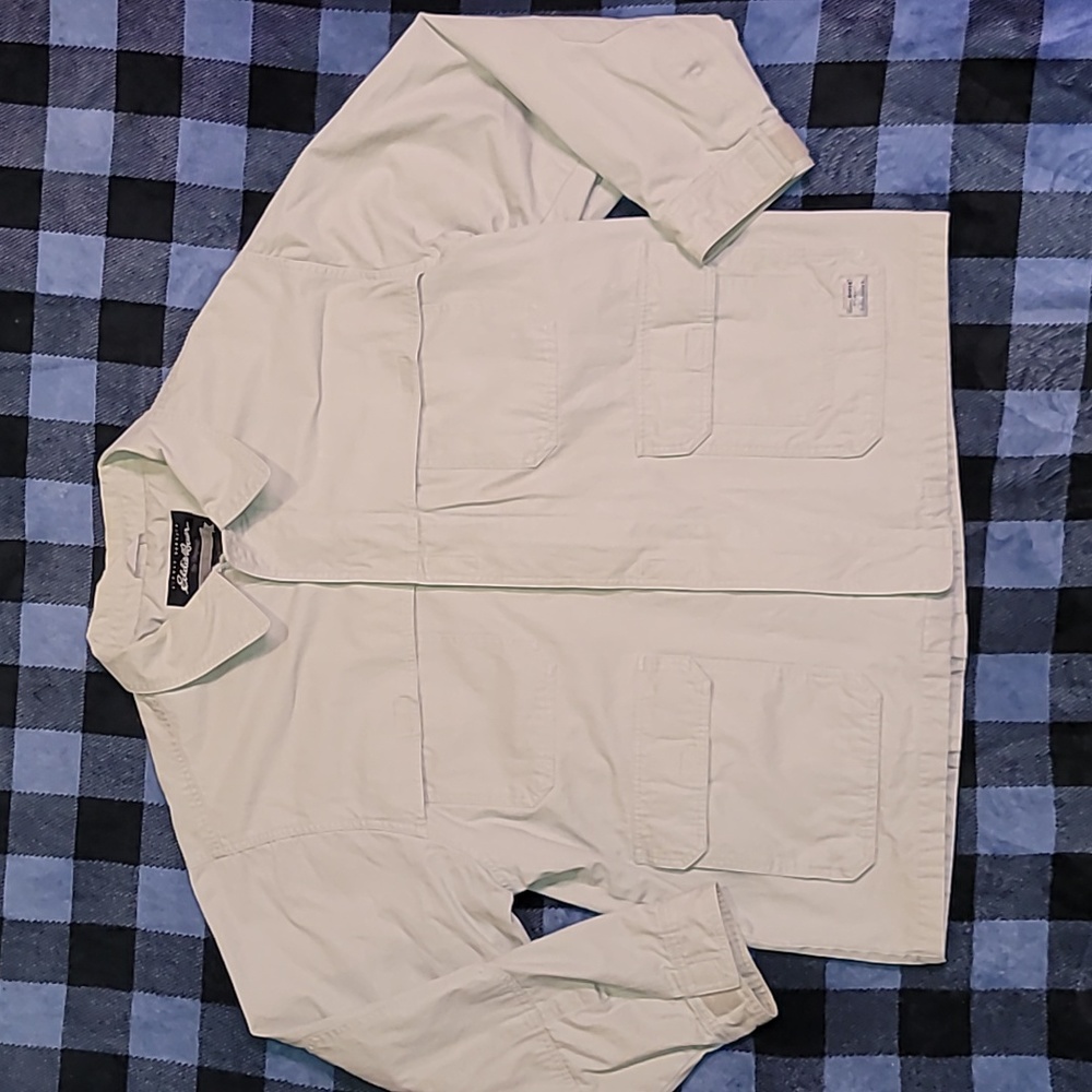 Eddie Bauer. Lined Field/Chore coat. Full-zip.  Field Tested. Premium.  …